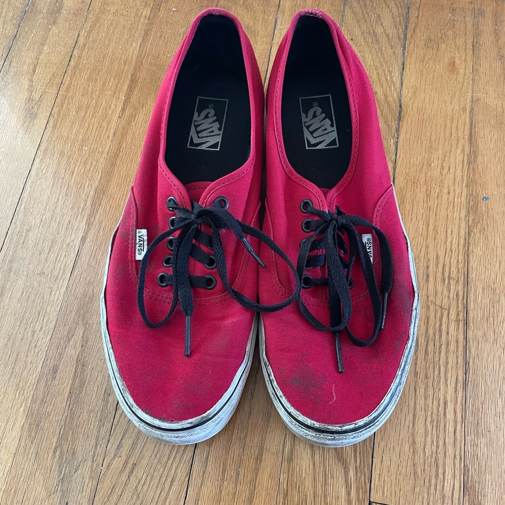 Red and Black Vans